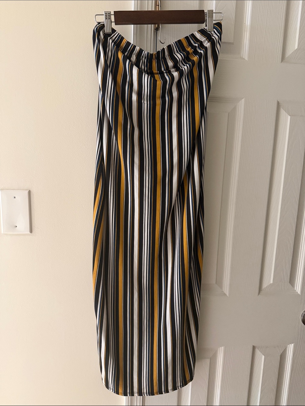 one piece Striped Strapless X-L